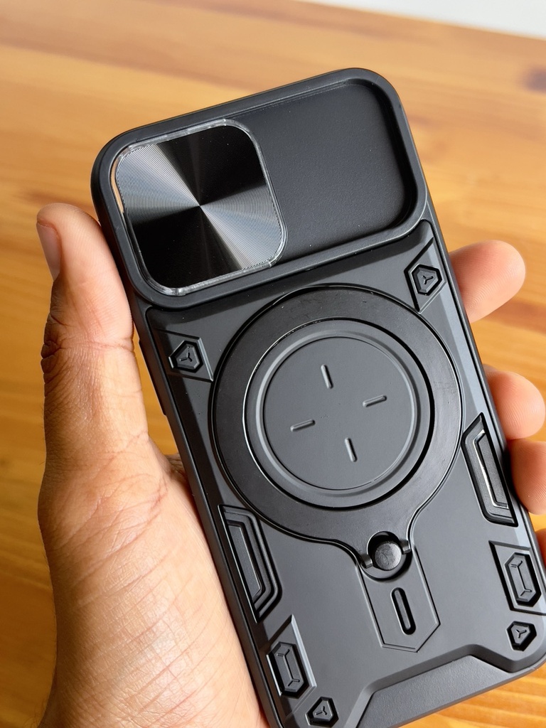 Iphone 15 /  Forro Anillo Magnetico / Negro