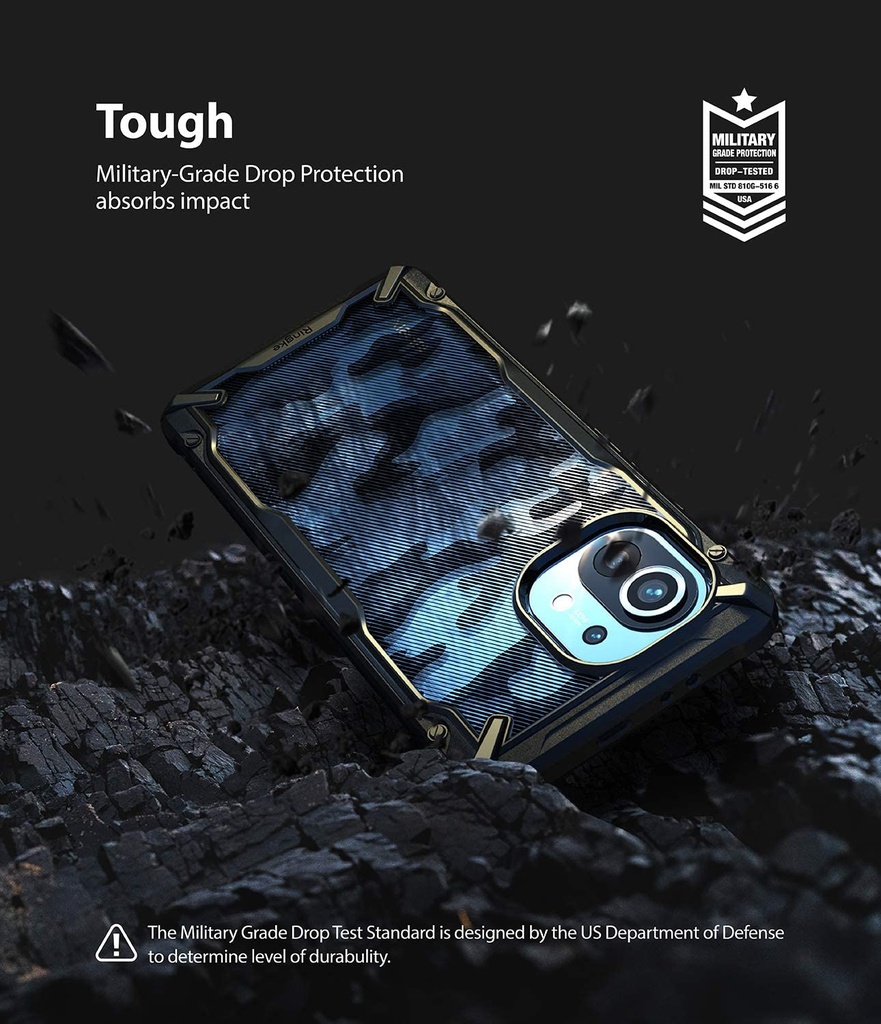 Forro Antigolpes Ringke Fusion X Xiaomi Mi 11 Camuflaje