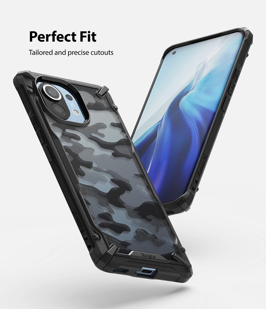 Forro Antigolpes Ringke Fusion X Xiaomi Mi 11 Camuflaje