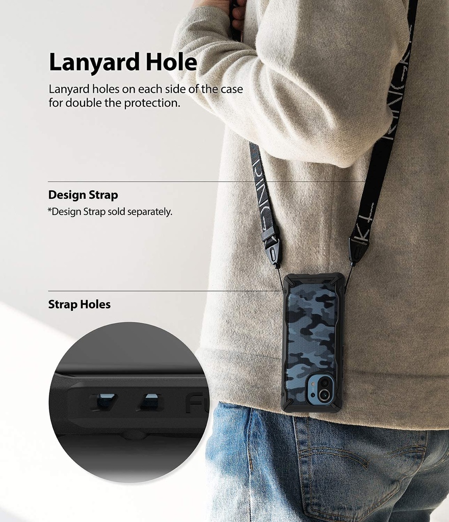 Forro Antigolpes Ringke Fusion X Xiaomi Mi 11 Camuflaje