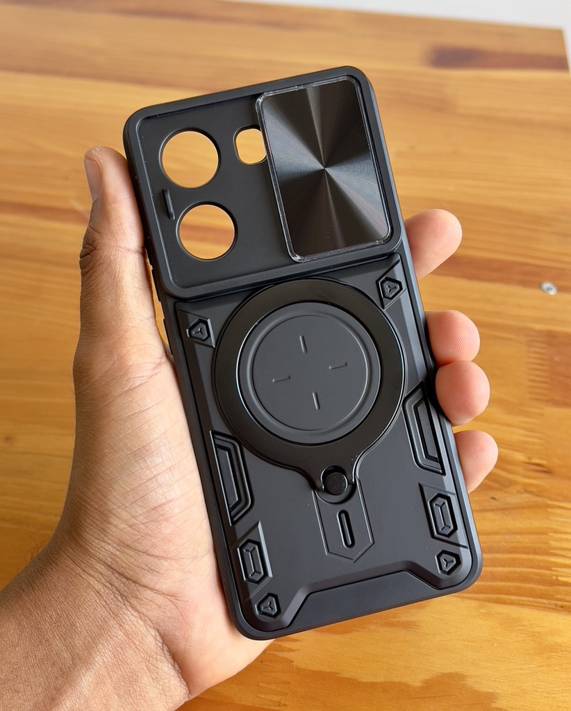 Xiaomi Poco X7 Pro / Redmi Turbo 4 / Forro Anillo Metalico / Negro
