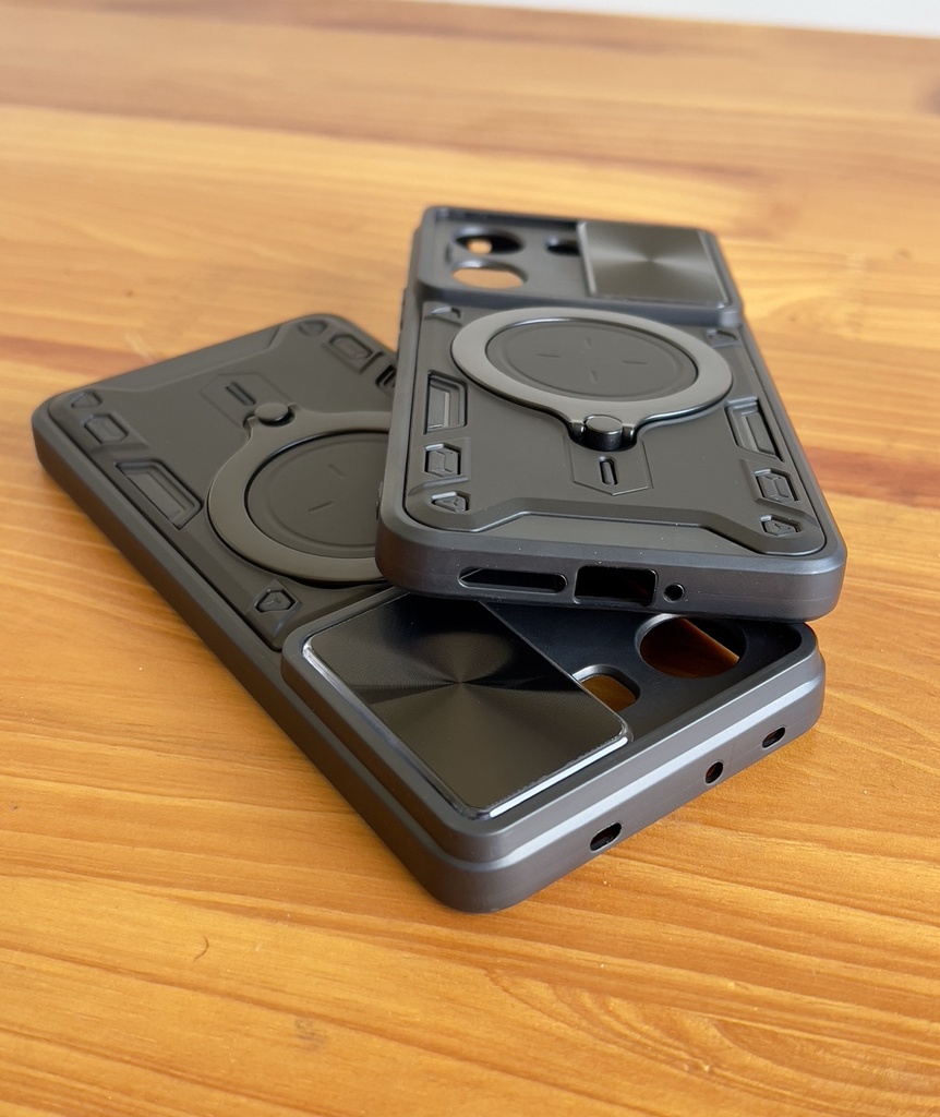 Xiaomi Poco X7 Pro / Redmi Turbo 4 / Forro Anillo Metalico / Negro
