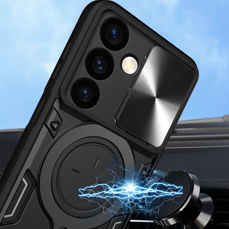 Samsung Galaxy S24 FE /  Forro Anillo Magnetico / Negro