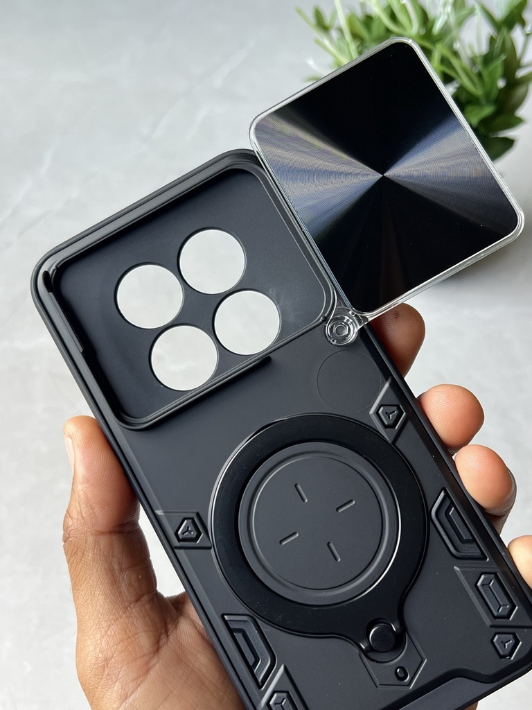 Xiaomi Redmi Note 15 Pro Plus / Note 15 Pro+ / Poco M8 Pro / Forro Anillo Metalico An1 / Negro