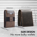 Billetera Cartera Tarjetero de Lujo para Caballero 2 en 1 / Modelo iwantit / Fibra de Carbono