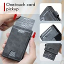 Billetera Cartera Tarjetero de Lujo para Caballero 3 en 1 / Modelo iwantit / Gris