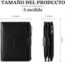 Billetera Tarjetero Cartera Monedero para Dama / Modelo D1 / Negro