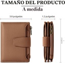 Billetera Tarjetero Cartera Monedero para Dama / Modelo D1 / Negro