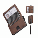 Billetera Cartera Tarjetero de Lujo para Caballero Iwantit Horizontal / Modelo iwh1 / Fibra de Carbono