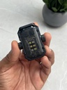 Mini linterna para llavero, 350 Lumens, luz fija y luz intermitente / Color negro