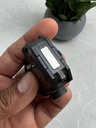 Mini linterna para llavero, 350 Lumens, luz fija y luz intermitente / Color negro