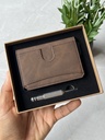 Billetera Cartera Tarjetero de Lujo para Caballero Iwantit Horizontal / Modelo iwh1 / Marron