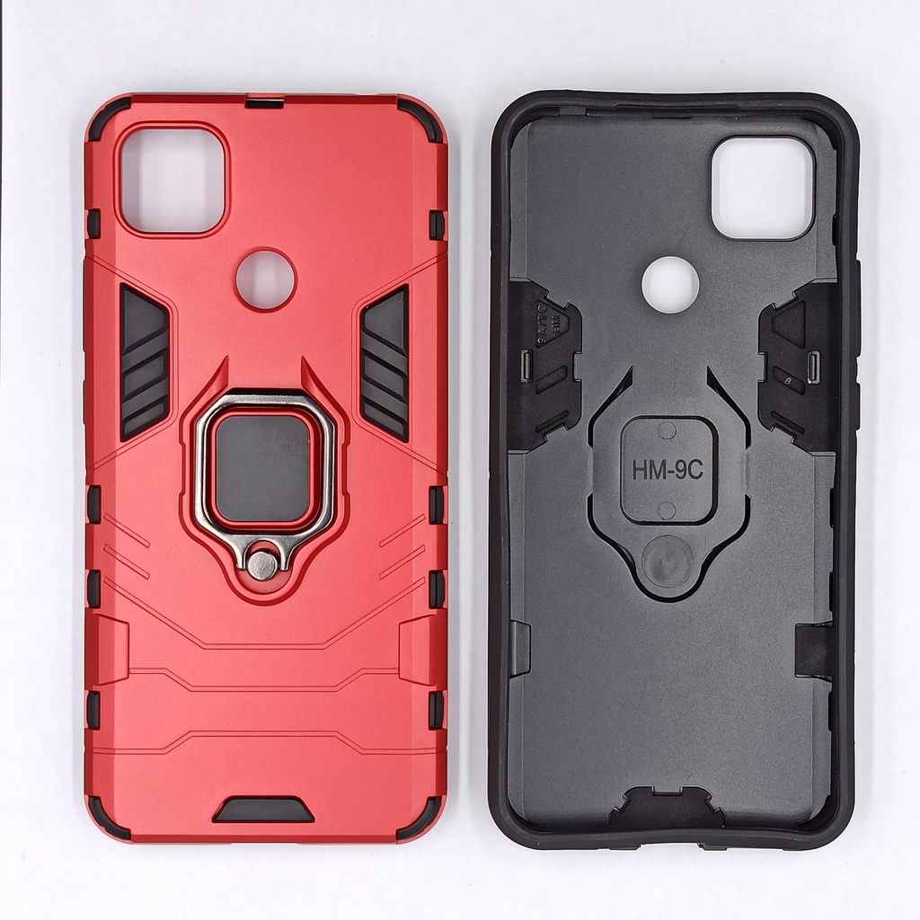 Xiaomi Redmi 9C / REDMI 9 (INDIA) / Redmi 10A /  Forro Transformers con Anillo / Rojo