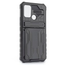 Realme 7i / Realme C17 / Forro Tarjetero con Stand / Negro