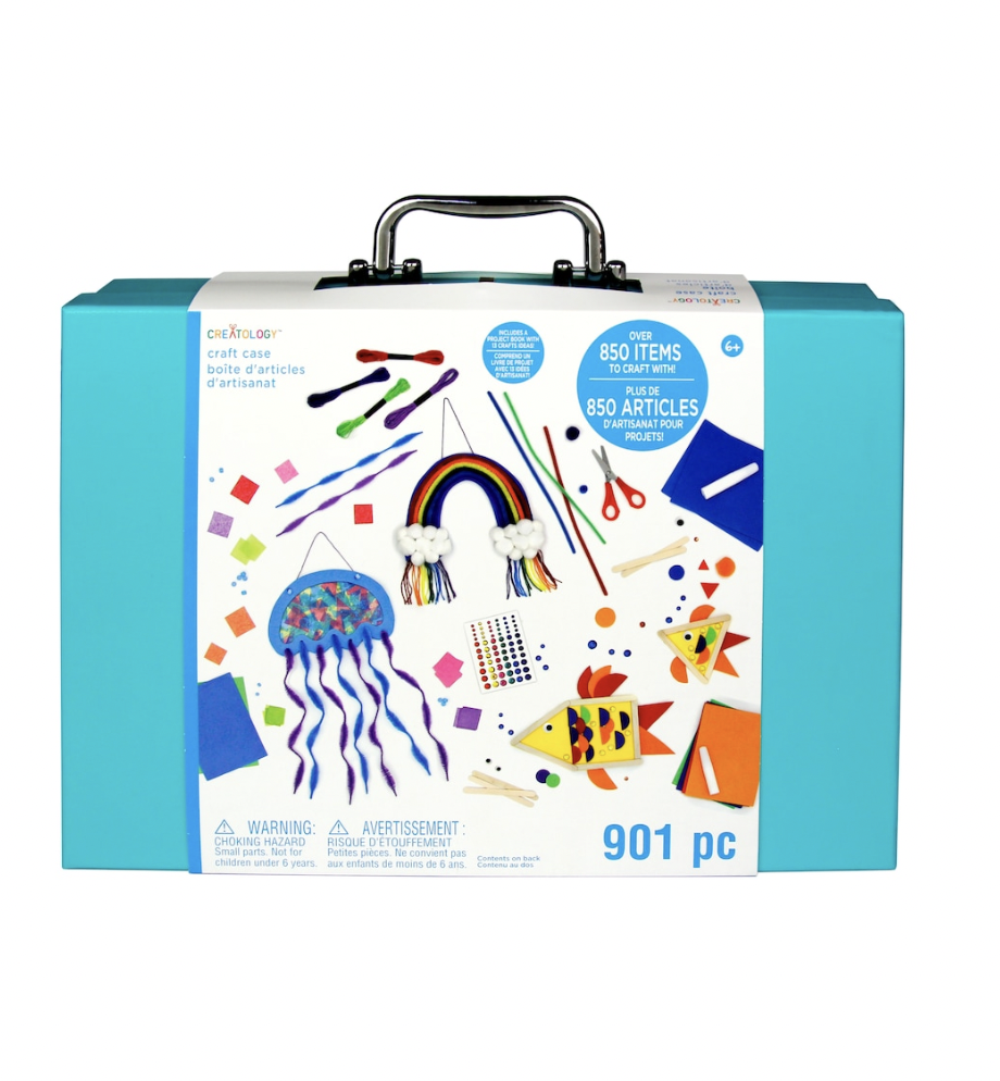 Maleta de Manualidades y Artesania Marca Creatology 901 Piezas