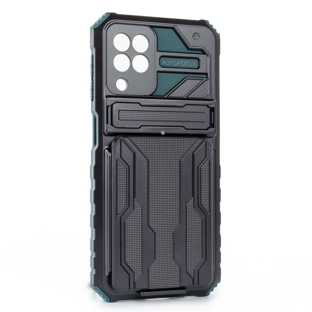 Samsung Galaxy A22 4G / Galaxy M32 /  Forro Tarjetero con Stand / Verde
