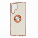 Samsung Galaxy S22 Ultra 5G / Forro Galvanizado con Anillo/ Blanco