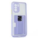 Xiaomi Poco F3 / Redmi K40 / Redmi K40 PRO / Mi 11i / Forro Tarjetero Transparente / Color Lila