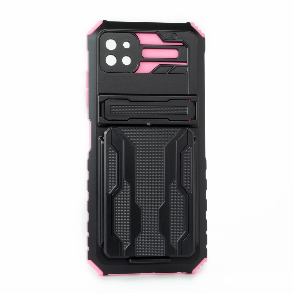 Samsung Galaxy A22 5G / Forro Tarjetero con Stand/ Rosado