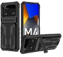 Xiaomi Poco M4 Pro 4G / Forro Tarjetero con Stand Negro
