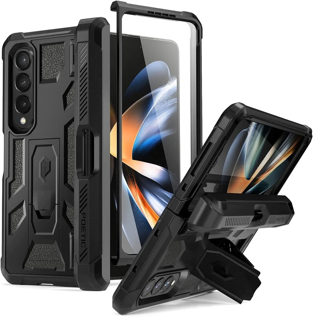 Samsung Galaxy Z Fold 4 / Forro Poetic Spartan / Negro