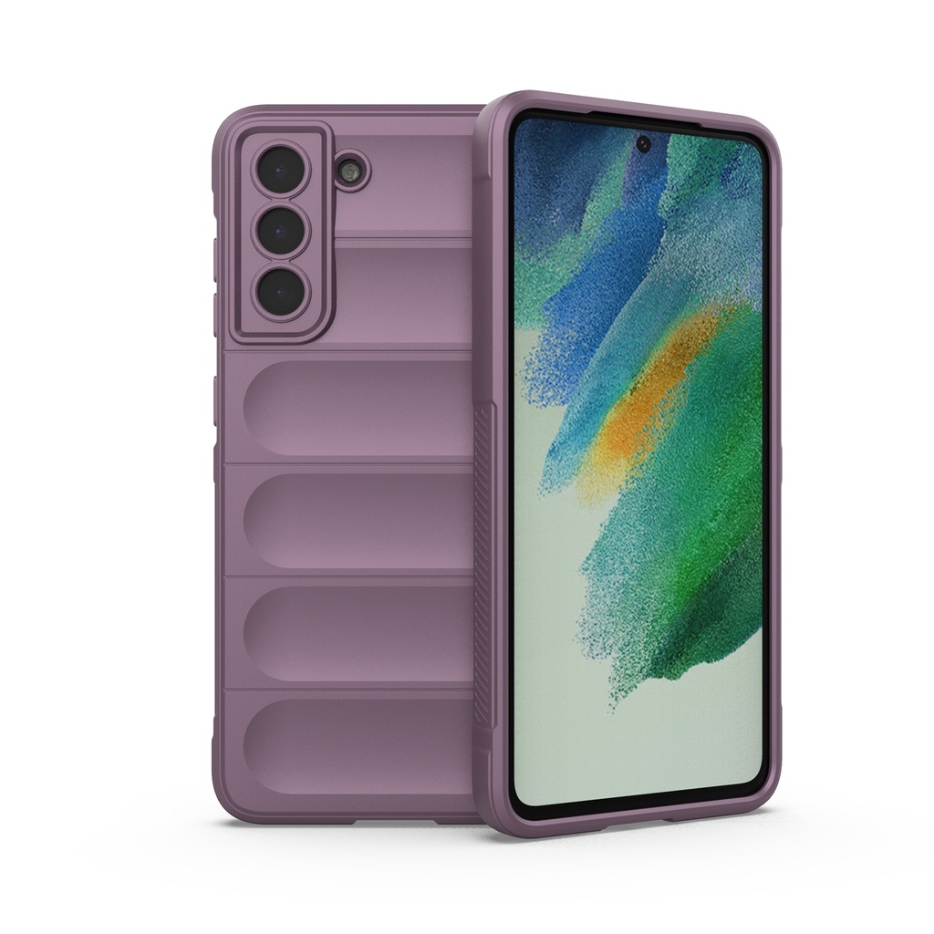 Samsung Galaxy S21 FE 5G / Forro Ondulado / Lila