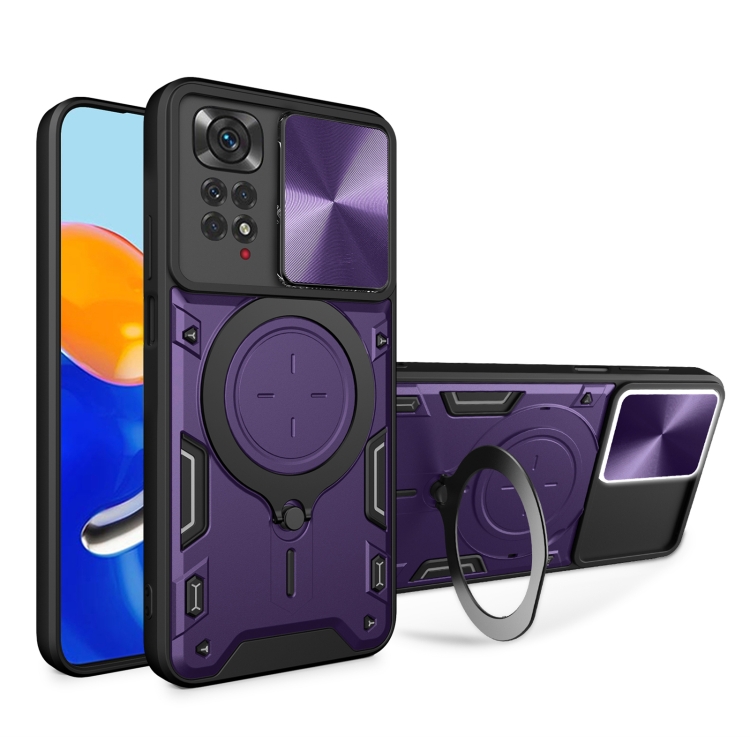 Xiaomi Redmi Note 11 4G / Note 11S Forro Anillo Magnetico / Morado