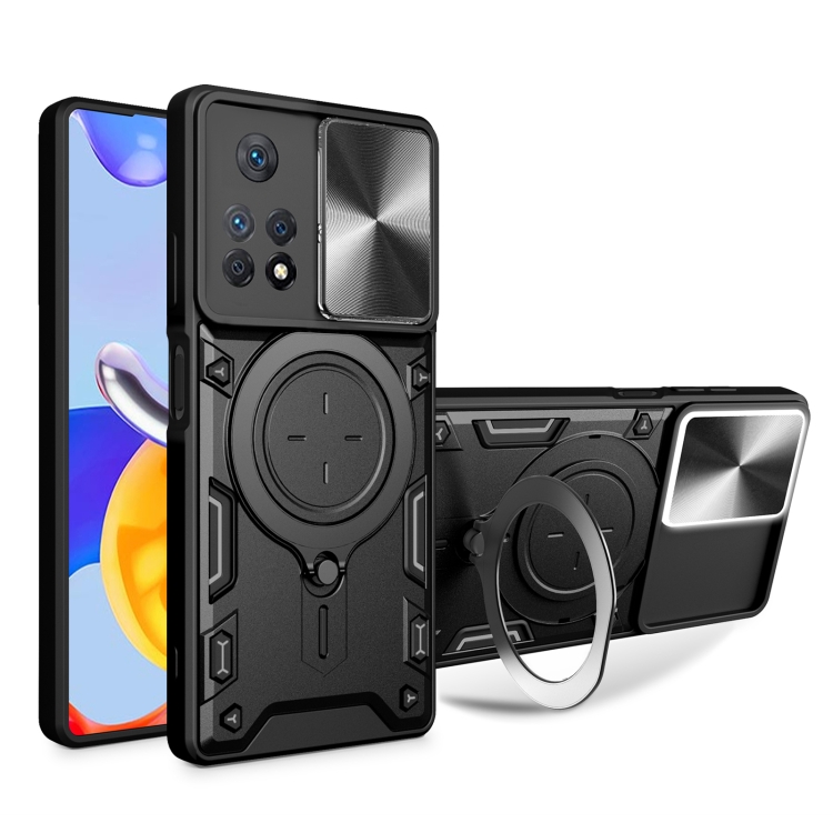 Xiaomi Redmi Note 11 Pro 4G / Note 11 Pro 5G / Note 12 Pro 4G /  Forro Anillo Metalico An1 / Negro