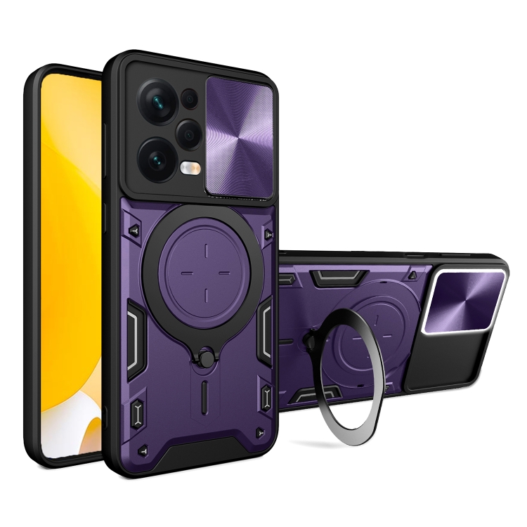 Xiaomi Redmi Note 12 Pro 5G / Note 12 Pro Speed / Poco X5 Pro 5G /  Forro Anillo Metalico An1 / Morado