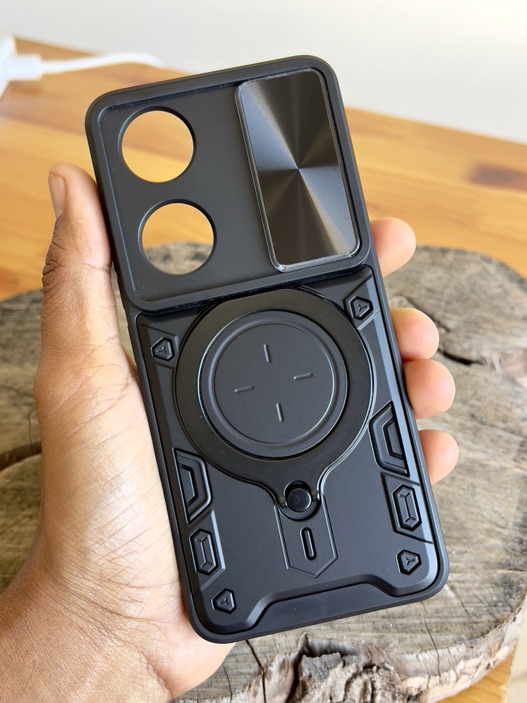 Honor 90 5G /  Forro Anillo Metalico / Negro