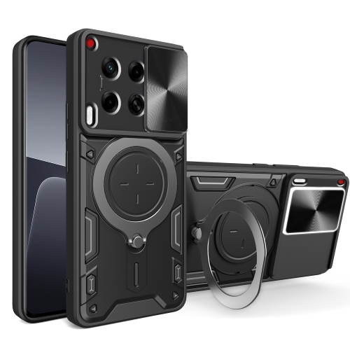 Tecno Camon 30 4G / 5G / Forro Anillo Metalico / Negro