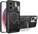 Motorola Moto G85 / Forro Anillo Metalico / Negro