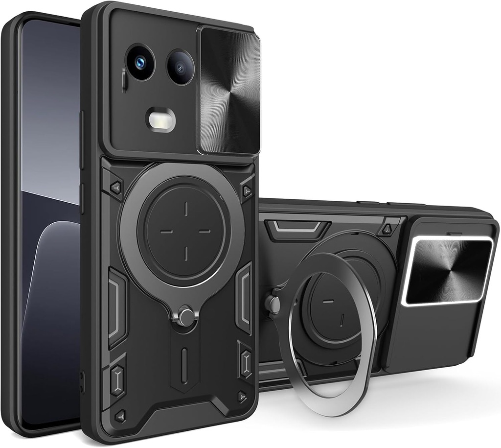 Realme 11 5G / Realme 11x 5G / Forro Anillo Metalico An1 / Negro