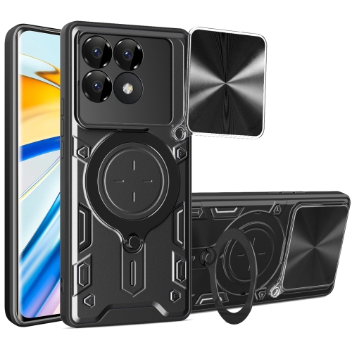 Xiaomi Poco F6 Pro /  Forro Anillo Metalico / Negro