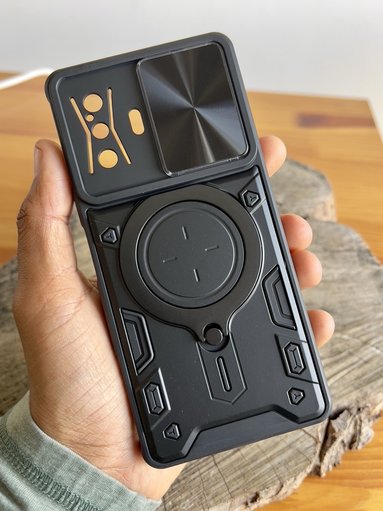 Xiaomi Redmi K50 Gaming / Poco F4 GT /  Forro Anillo Metalico An1 / Negro