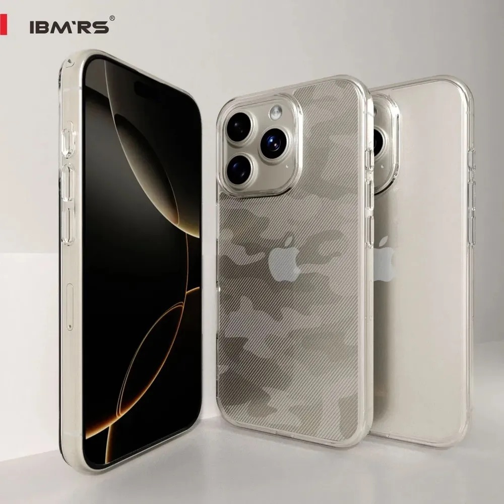iPhone 15 Pro Max /  Forro Ibmrs Transparente Camuflaje