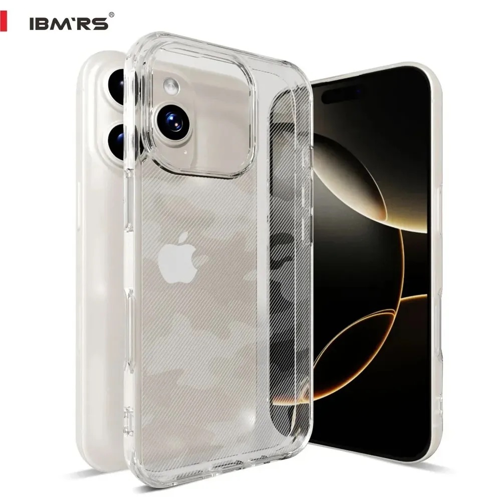 iPhone 15 Pro /  Forro Ibmrs Transparente Camuflaje