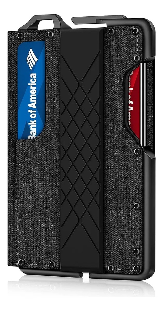 Billetera Cartera Tarjetero para Caballero / Modelo CBX / Nylon Texturizado