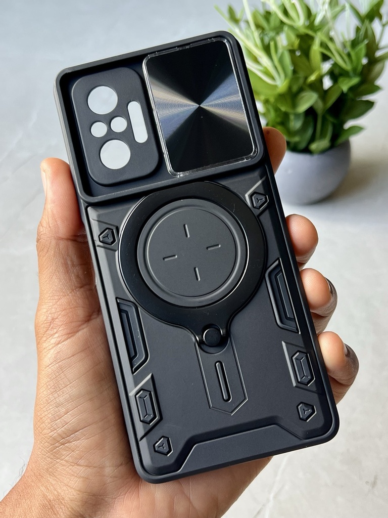 Xiaomi Redmi Note 10 Pro / Note 10 Pro Max / VERSION GLOBAL- M2101K6G / Forro Anillo Metalico An1 / Negro
