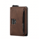Billetera Cartera Tarjetero de Lujo para Caballero Iwantit Horizontal / Modelo iwh1 / Marron