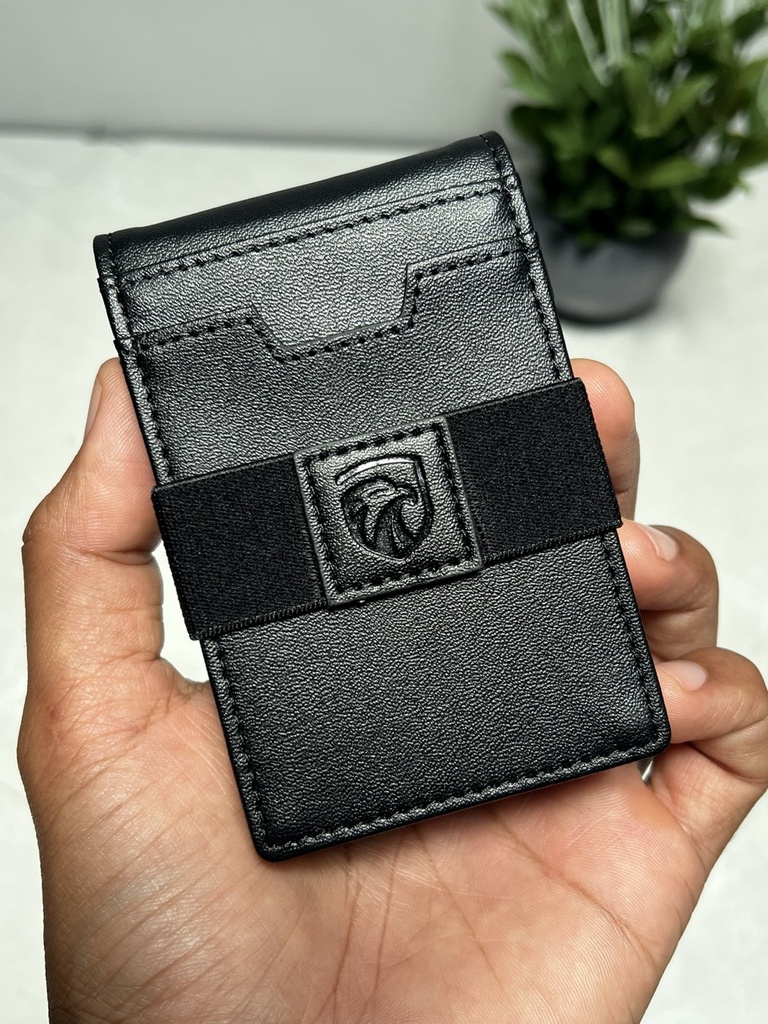 Billetera Cartera Tarjetero de Lujo para Caballero 3 en 1 Marca iwantit / Modelo iwV1 / Negro