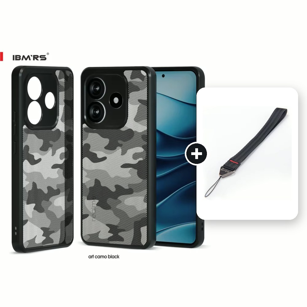 [Combo] Xiaomi Redmi Note 14 5G / Sin Flash / Forro Ibmrs Camuflaje + Cuerda Corta