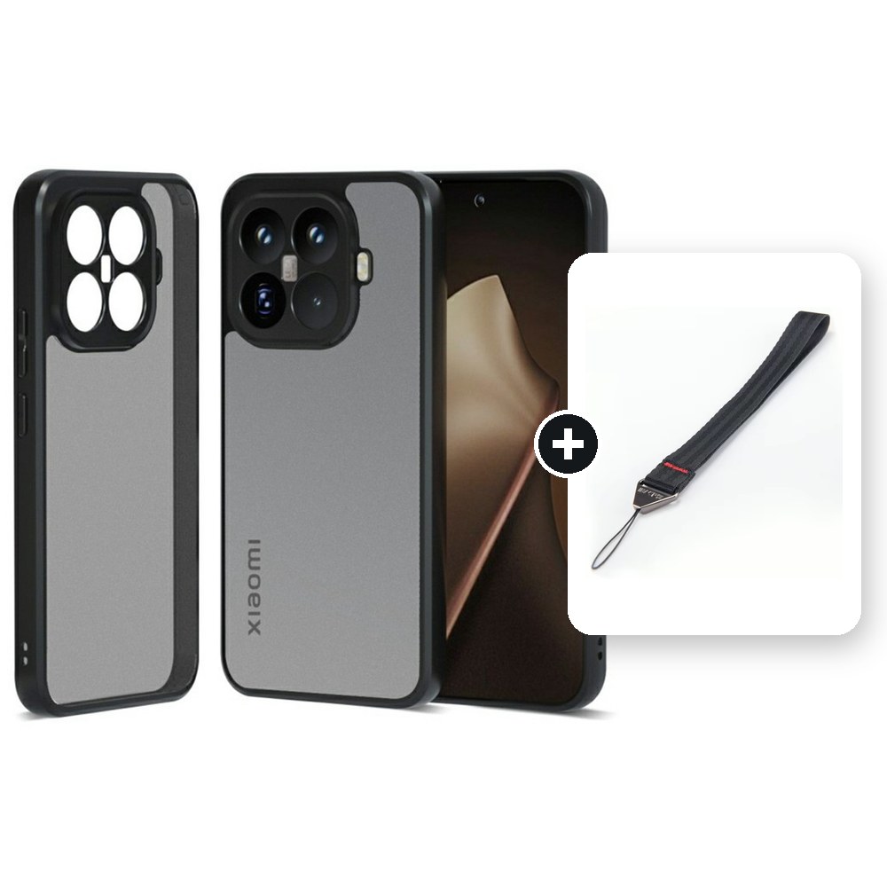[Combo] Xiaomi 15T Pro 5G / Forro Ibmrs / Negro Humo + Cuerda Corta