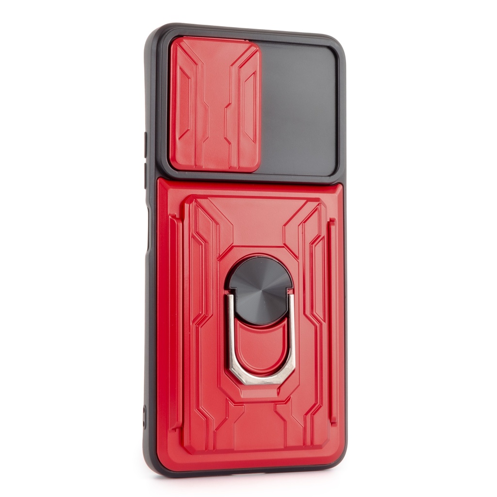 Xiaomi Poco X3 GT / Redmi Note 10 Pro 5G / Forro Tarjetero con Anillo / Rojo