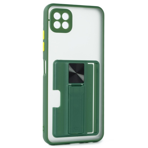 Samsung Galaxy A22 5G / Forro Tarjetero Transparente / Verde