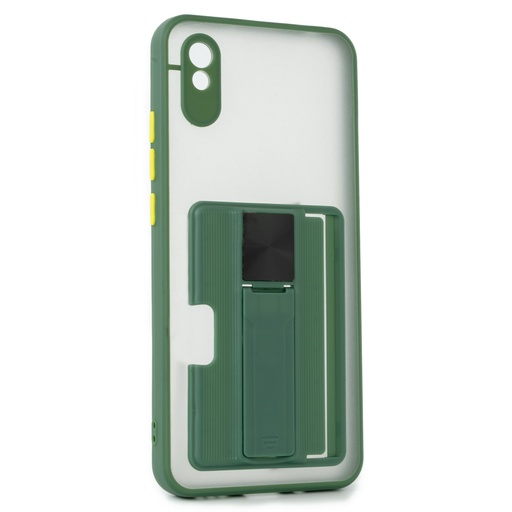 Xiaomi Redmi 9A/ Redmi 9AT / Forro Tarjetero Transparente / Verde