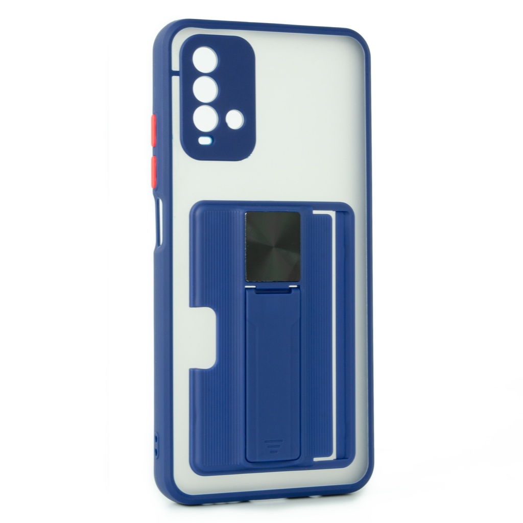 Xiaomi Redmi 9T / Forro Tarjetero Transparente / Lila
