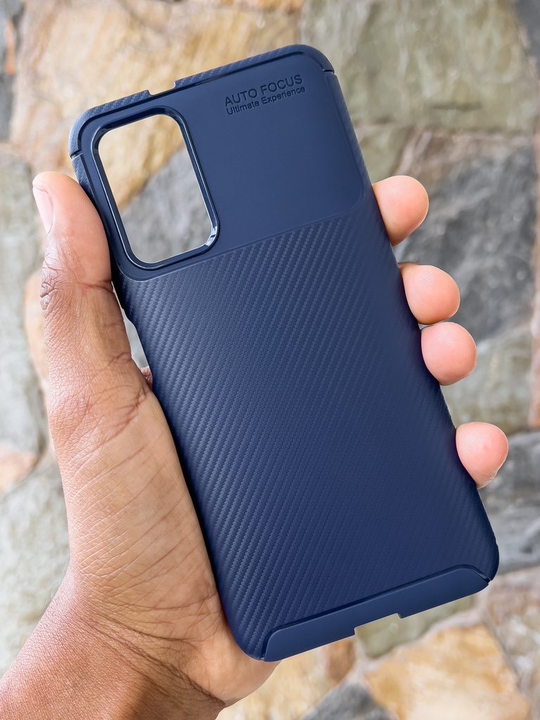 Xiaomi Poco M3 / Redmi 9T / Forro Fibra de Carbono / Azul