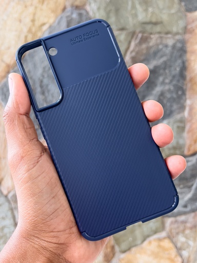 Samsung Galaxy S22 Plus 5G / Forro Fibra de Carbono / Azul
