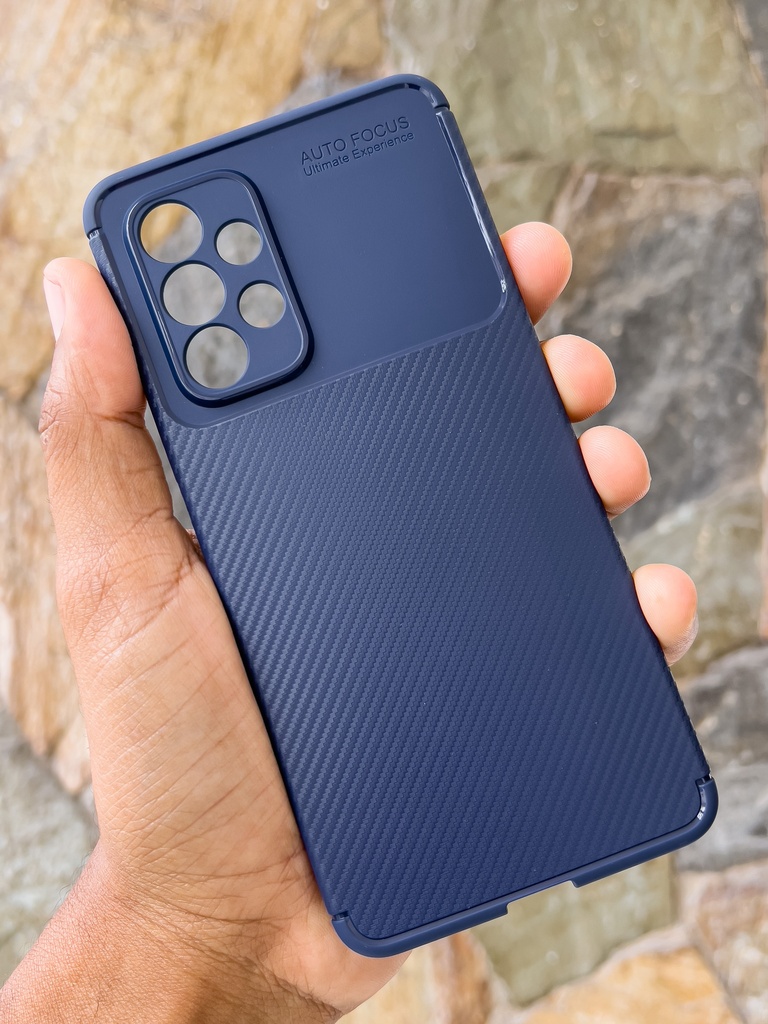 Samsung Galaxy A53 5G / Forro Fibra de Carbono / Color Azul